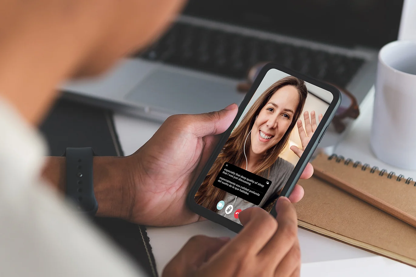 W4 Pro being used for media translation